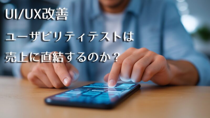 UI/UXを改善する。ユーザビリティテストで売上を伸ばす方法のアイキャッチ