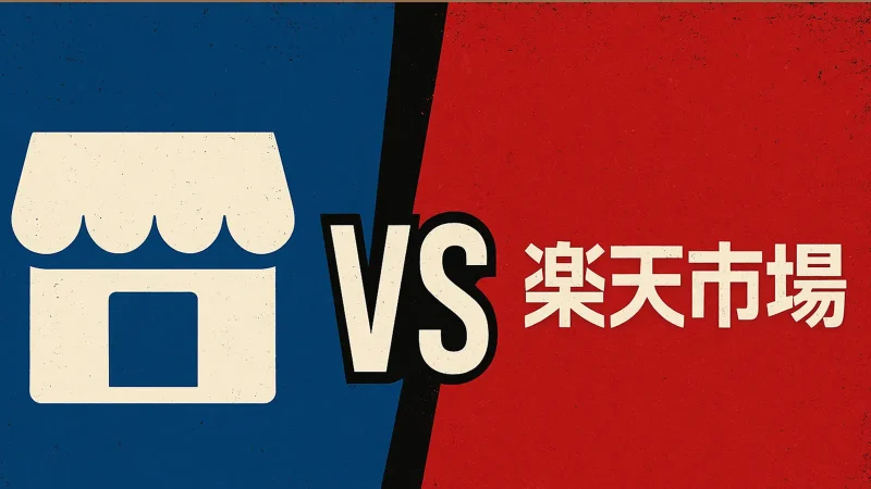 自社ECか楽天か？2026年のEC戦略を徹底比較。メリット・デメリットから選ぶ正解の出店先アイキャッチ