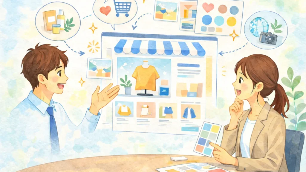 ECサイトデザインと世界観のイメージ共有