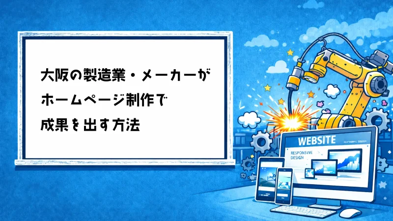 大阪の製造業・メーカーがホームページ制作で成果を出す方法